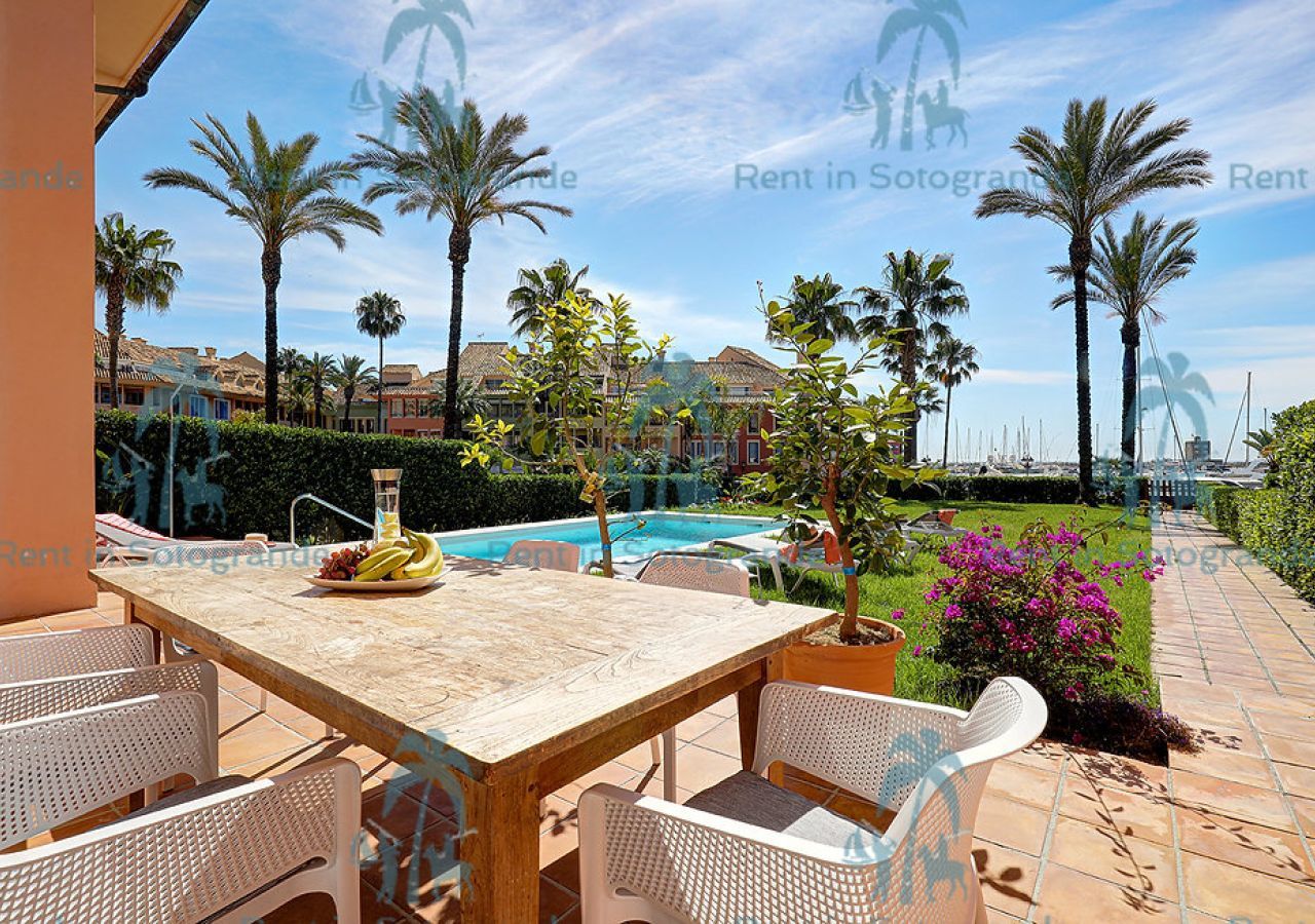 Ground Floor Apartment to Rent Sotogrande Private Pool Ref. OBIS05